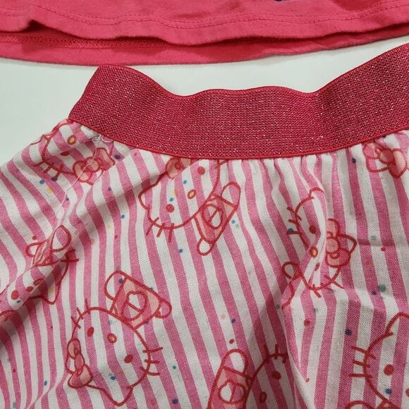 Sanrio Hello Kitty Summer Hawaiian Flower Floral 2 Piece Skirt & Shirt Set 3t - Picture 4 of 7